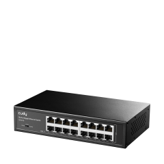 Cudy GS1016 16 Port 10/100/1000Mbps VLAN&Extend Mode 8'' Rock-Mount Çelik Gigabit Ethernet Switch