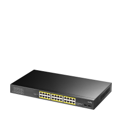Cudy GS1028PS2 24 Port 10/100/1000Mbps 2*SFP VLAN&Extend 300W 19'' Rock-Mount POE+ Ethernet Switch