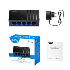 Cudy GS105D 5 Port 10/100/1000Mbps Gigabit Ethernet Desktop Switch