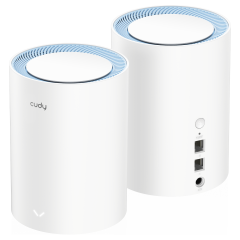Cudy M1200 2-Pack AC1200 2.4GHz/5GHz 1200Mbps 2Port FE 2'li Kablosuz Whole Mesh Wi-Fi Sistemi