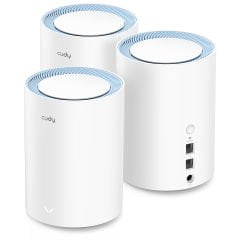 Cudy M1200 3-Pack AC1200 2.4GHz/5GHz 1200Mbps 2Port FE 3'lü Kablosuz Whole Mesh Wi-Fi Sistemi