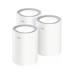 Cudy M1800 3-Pack AX1800 2.4GHz/5GHz 1800Mbps 2Port Gigabit 3'lü Kablosuz Whole Mesh Wi-Fi Sistemi