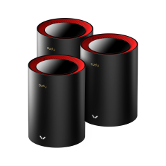 Cudy M3000 3-Pack AX3000 2.4GHz/5GHz 3000Mbps 1*GE 1*2.5GE 3'lü Kablosuz Whole Mesh Wi-Fi Sistemi