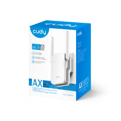 Cudy RE1800 AX1800 2.4GHz/5GHz 1800Mbps 1Port Gigabit Wi-Fi 6 Mesh Kablosuz Wi-Fi Menzil Genişletici