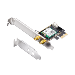 Cudy WE3000 AX3000 2.4GHz/5GHz 3000Mbps Wi-Fi 6 2*5dBi Anten BT5.2 Kablosuz PCIe Adaptör