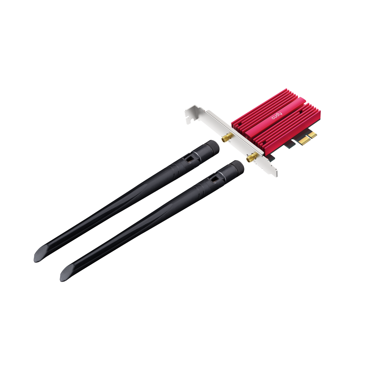 Cudy WE3000S AX5400 2.4G/5G/6GHz Tri-Band 5400Mbps Wi-Fi 6E 2*5dBi Anten BT5.2 Kablosuz PCIe Adaptör