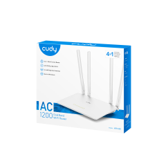 Cudy WR1200 AC1200 2.4GHz/5GHz 1200Mbps 5Port FE Wi-Fi 5 Kablosuz Router