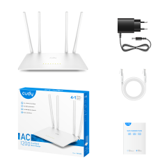 Cudy WR1200 AC1200 2.4GHz/5GHz 1200Mbps 5Port FE Wi-Fi 5 Kablosuz Router