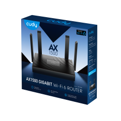 Cudy WR1500 AX1500 2.4GHz/5GHz 1500Mbps 4Port Gigabit Wi-Fi 6 Kablosuz Router