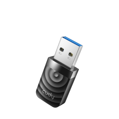 Cudy WU1300S AC1300 2.4GHz/5GHz 1300Mbps Wi-Fi 5 2dBi Dahili Anten Kablosuz USB3.0 Wi-Fi Adaptör