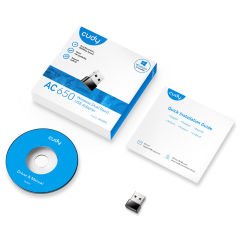 Cudy WU650 AC650 2.4GHz/5GHz 650Mbps Wi-Fi 5 2dBi Dahili Anten Kablosuz USB Wi-Fi Adaptör