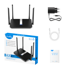 Cudy X6 AX1800 2.4GHz/5GHz 1800Mbps 5Port Gigabit Wi-Fi 6 Kablosuz Mesh Router