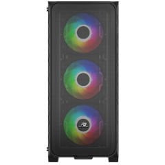 PowerBoost PB-PS5846B 600W ATX USB 3.0 Rainbow Fanlı Mesh Gaming Siyah Kasa