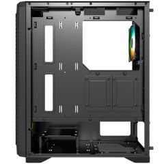 PowerBoost PB-PS5847B 600w  ATX USB 3.0 Rainbow Fanlı Mesh Gaming Siyah Kasa