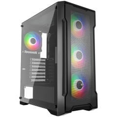 PowerBoost PB-PS6849B 650w 80+ Bronze USB 3.0 Mesh Rainbow Fanlı Gaming Siyah Kasa