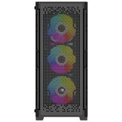 PowerBoost PB-PS7840B 600W USB 3.0 ATX Mesh Rainbow Fanlı Gaming Siyah Kasa