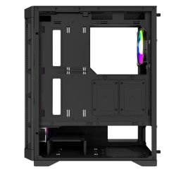 PowerBoost PB-PS7840B 600W USB 3.0 ATX Mesh Rainbow Fanlı Gaming Siyah Kasa