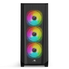 PowerBoost PB-P901MB 750w 80+ Bronze USB 3.0 ATX Mesh RGB fan siyah Kasa