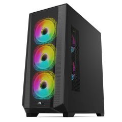 PowerBoost PB-P901MB 750w 80+ Bronze USB 3.0 ATX Mesh RGB fan siyah Kasa