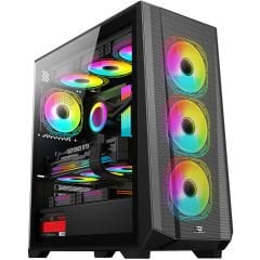 PowerBoost PB-P901MB 750w 80+ Bronze USB 3.0 ATX Mesh RGB fan siyah Kasa