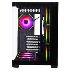 GameBooster GB-G2851BB Sea View USB 3.0, ATX 7 x ARGB Fanlı Siyah Kasa (PSU Yok)