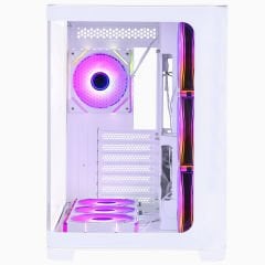 GameBooster GB-G2851BW Sea View USB 3.0, ATX 7 x ARGB Fanlı Beyaz Kasa (PSU Yok)