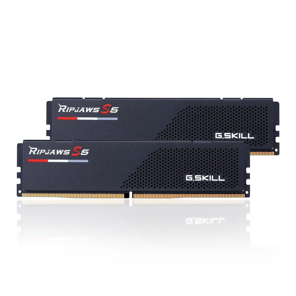 GSKILL Ripjaws S5 Siyah DDR5-6000Mhz CL30 32GB (2x16GB) DUAL (30-40-40-96) 1.35V PC Bellek Kiti