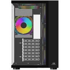 PowerBoost PB-SS02B Sea View USB 3.0, ATX 7 x RGB Fanlı Siyah Kasa