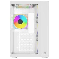 PowerBoost PB-SS02W Sea View USB 3.0, ATX 7 x ARGB Fanlı Beyaz Kasa