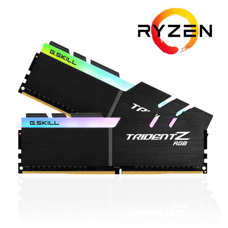 GSKILL TRIDENT Z RGB DDR4-2933Mhz CL16 16GB (2X8GB) DUAL (16-16-16-36) AMD Ryzen&Ryzen Threadripper