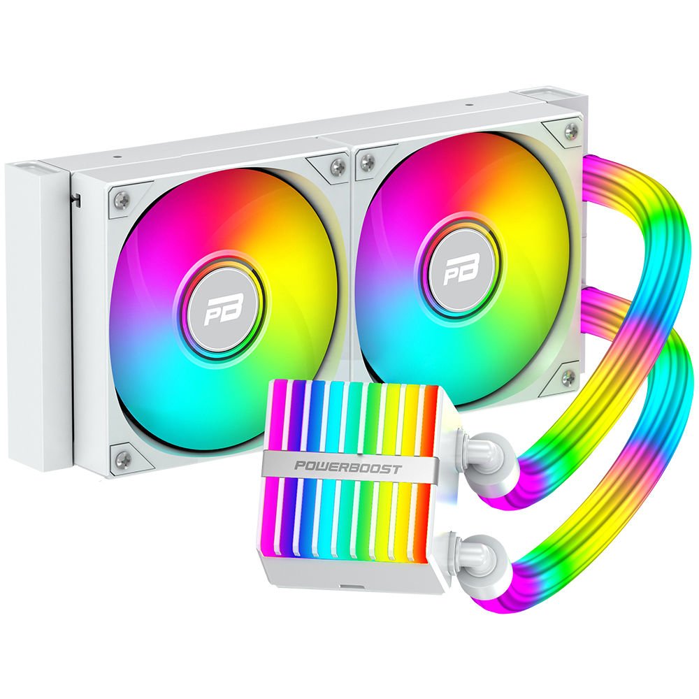PowerBoost LEGEND 240B ARGB Fanlı 240mm (LGA1700/AM4/AM5) Uyumlu Sıvı Soğutma Sistemi (Beyaz)