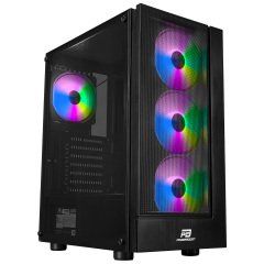 PowerBoost VK-P3301B 500w ATX USB 3.0, Mesh, Fixed Led fan siyah Kasa