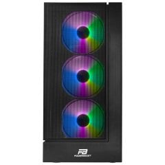PowerBoost VK-P3301B 500w ATX USB 3.0, Mesh, Fixed Led fan siyah Kasa