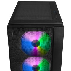 PowerBoost VK-P3301B 500w ATX USB 3.0, Mesh, Fixed Led fan siyah Kasa