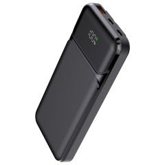 PowerBoost NIGHT 125B 10000mAh 22.5W Dahili Kablolu LCD Siyah Taşınabilir Şarj Cihazı Powerbank