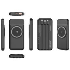 PowerBoost MAG 120B 10000mAh 15W Magsafe 22.5W Siyah Kablosuz Taşınabilir Şarj Cihazı Powerbank