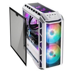 CM MasterCase H500P Beyaz, Mesh Panel, Tempered Glass 2x200mm ARGB Led Fanlı Super MidTower Kasa