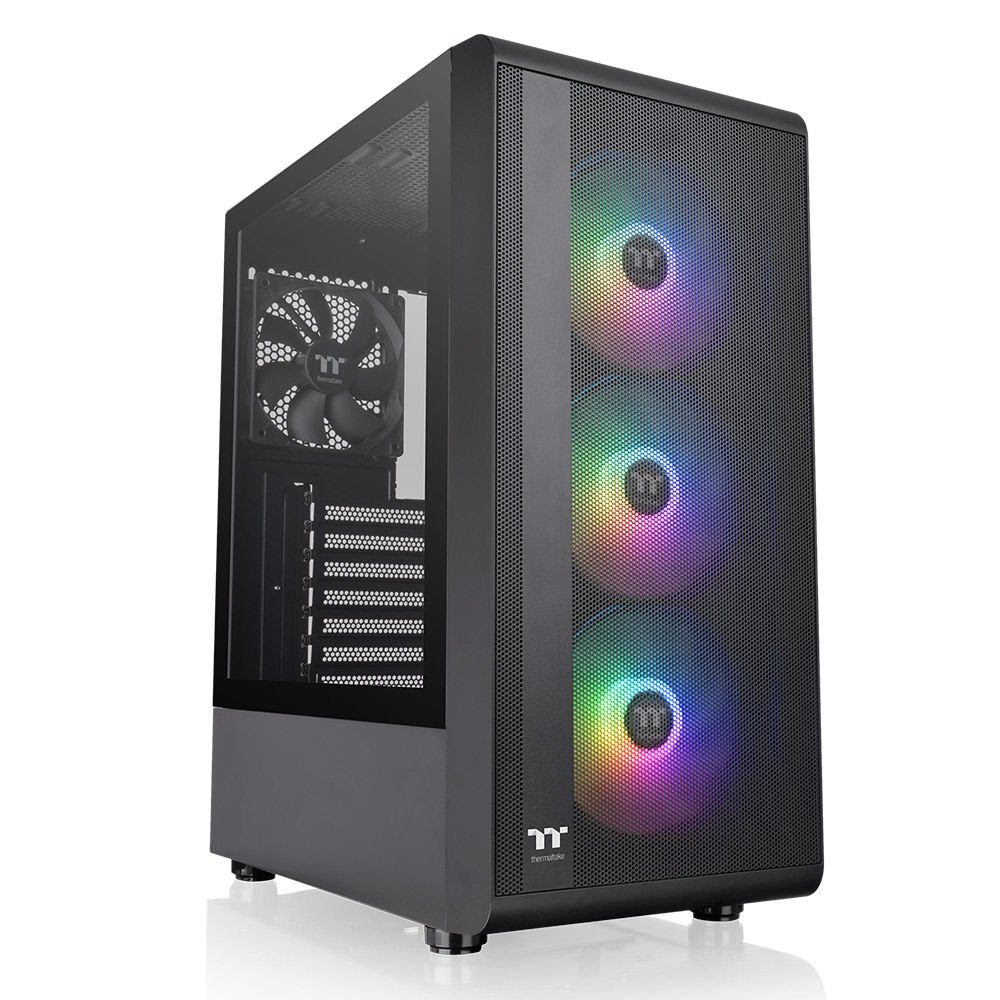 Thermaltake S200 TG 550W 80+ ARGB 3x120mm Fan Mesh Ön Panel, Tempered Glass Pencereli Oyuncu Kasası