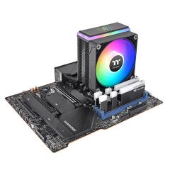 Thermaltake Astria 200 Black 12cm ARGB Fanlı, ARGB TT Logo Ledli LGA1700/AM5 Uyumlu İşlemci Soğutucu
