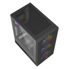 PowerBoost A700B 750W 80+ BRONZE ATX USB 3.0 Rainbow Fanlı Mesh Gaming Siyah Kasa