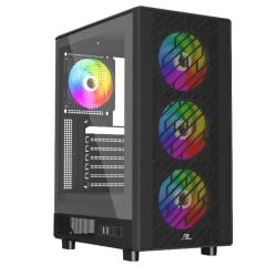 PowerBoost A600B 600W 80+ ATX USB 3.0 Rainbow Fanlı Mesh Gaming Siyah Kasa