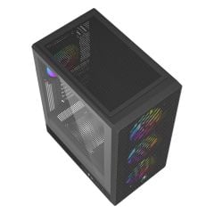 PowerBoost A600B 600W 80+ ATX USB 3.0 Rainbow Fanlı Mesh Gaming Siyah Kasa