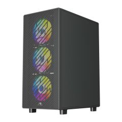 PowerBoost A600B 600W 80+ ATX USB 3.0 Rainbow Fanlı Mesh Gaming Siyah Kasa