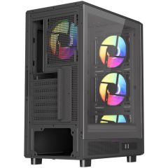 PowerBoost A601B 600W 80+ ATX USB 3.0 Rainbow Fanlı Mesh Kasa
