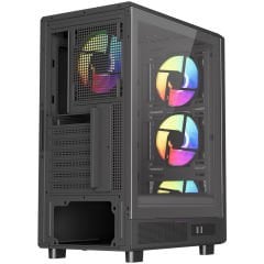 PowerBoost A601B 600W 80+ ATX USB 3.0 Rainbow Fanlı Mesh Kasa