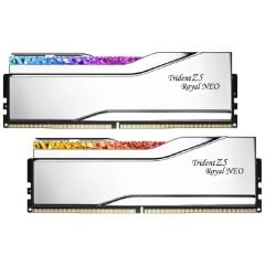 GSKILL Trident Z5 Royal Neo Silver RGB DDR5-8000Mhz 32GB (2X16GB) CL38  1.4V AMD EXPO Dual Kit Bellek