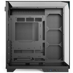 PowerBoost ECLIPSE 8*ARGB Fan Triple Temperli Cam Type-C Ahşap Mid-T Seaview ATX Gaming Siyah Kasa