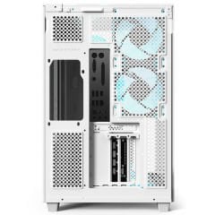 PowerBoost ECLIPSE 8*ARGB Fan Triple Temperli Cam Type-C Ahşap Mid-T Seaview ATX Gaming Beyaz Kasa