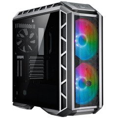 CM MasterCase H500P Siyah, Mesh Panel, Tempered Glass 2x200mm ARGB Led Fanlı Super MidTower Kasa