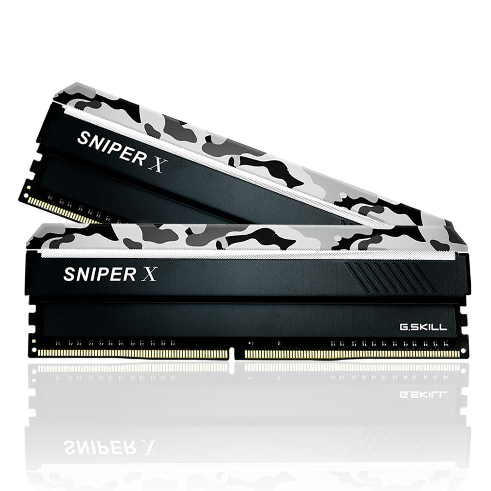 GSKILL SniperX Gri Kamuflaj DDR4-3600Mhz CL19 32GB (2X16GB) DUAL (19-20-20-40)